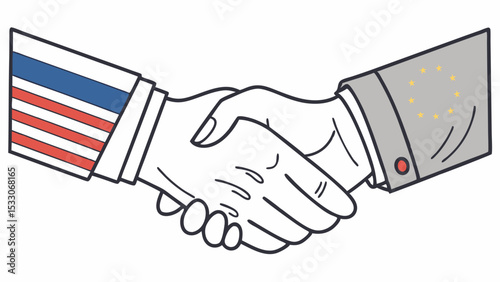 International Partnership Handshake Between USA and EU