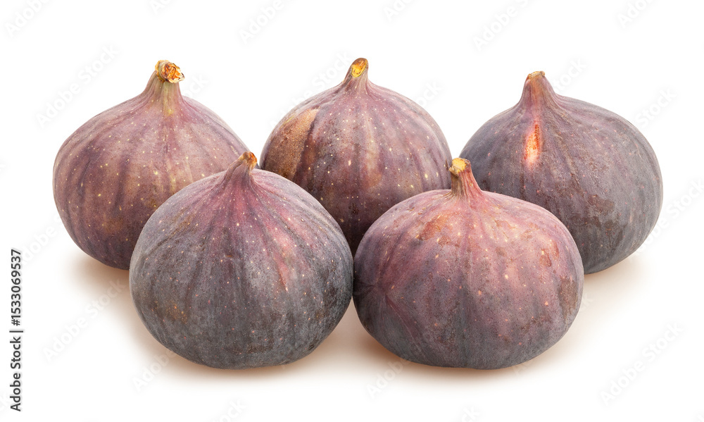 Fototapeta premium figs path isolated on white