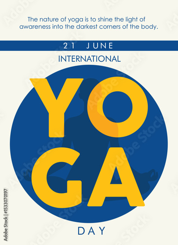 illustration of woman for 21 june-international yoga day web banner EPS10 vector.