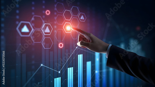 Analyzing business financial data and innovative technology to visualize growth opportunities