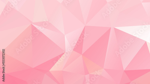 Soft pastel pink geometric polygon triangles design suitable for backgrounds and web design elements