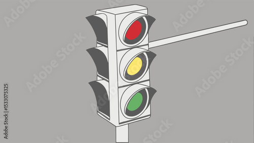 Simple Traffic Light Illustration