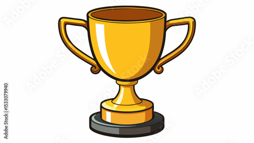 Golden Trophy A Generated AI Illustration of Winning Excellence