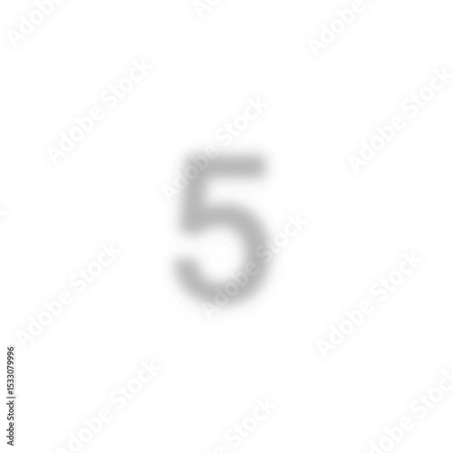 Cinematic Countdown from 10 to 0 with Zoom and Blur Fade on White Background