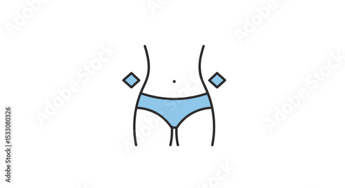 Body contouring icon.