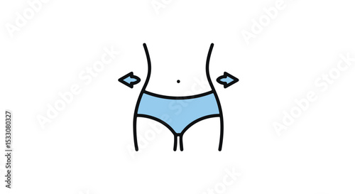 A visually appealing illustration highlighting the concept of weight loss. 