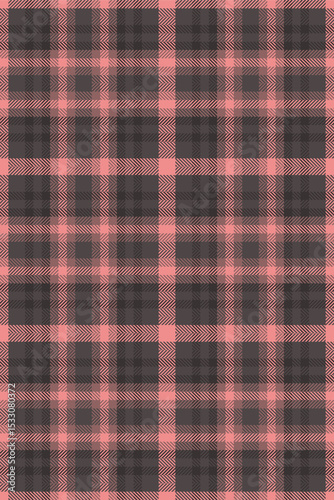 Rustic background seamless fabric, rough textile vector texture. Layer plaid pattern check tartan in red and pastel colors.