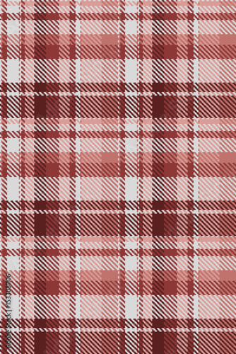 Hat texture vector pattern, form plaid textile check. Factory background seamless tartan fabric in red and gainsboro colors.