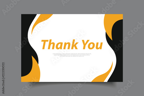thank you greeting card template design