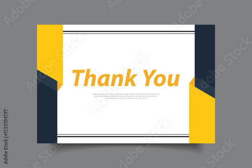 thank you greeting card template design