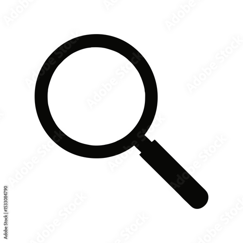 Simple Magnifying Glass Vector with Clean Design