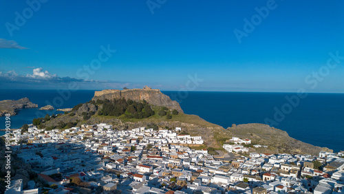 Rhodes, Greece. Lindos smal...