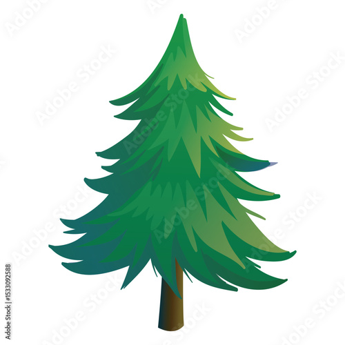 set variety plants trees vector design.