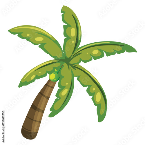 set variety plants trees vector design.