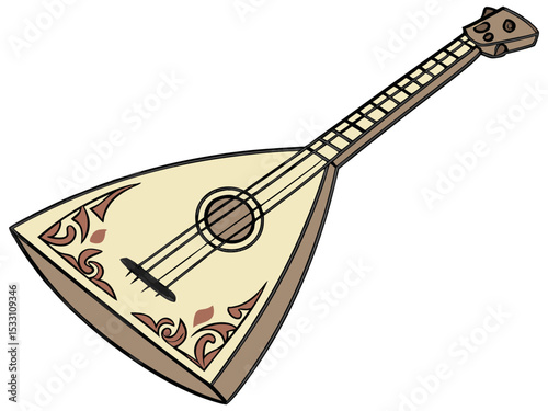 Russian Instrument Minimal Design Art