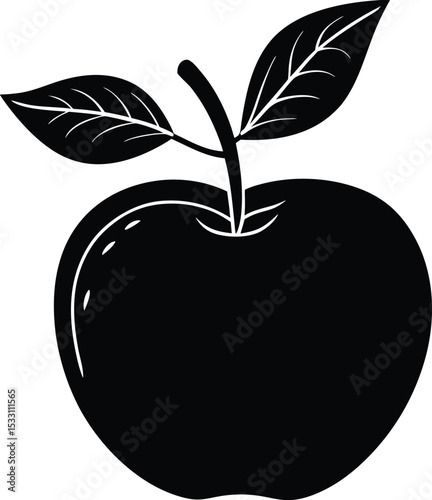 vector illustration of an apple