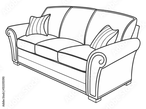 Minimal Couch Furniture Artwork