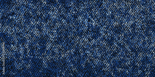 Texture of blue denim close-up. Modern high-quality material for clothes. fabric surface background
