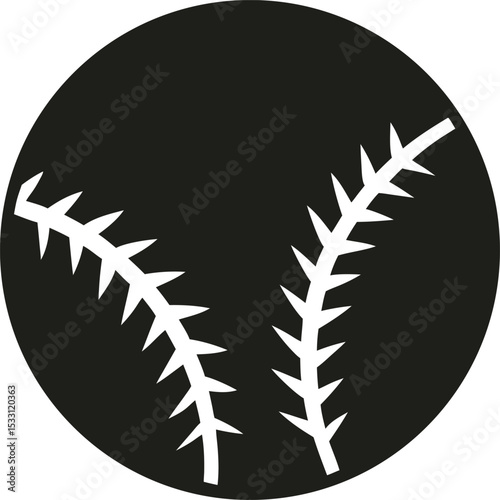 black and white baseball