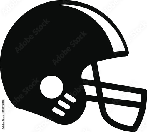 american football helmet isolated on white