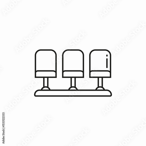 auditorium soccer icon sign vector