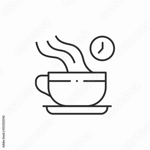 coffee break icon sign vector