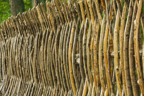  Texture of old rustic wooden fence photo
