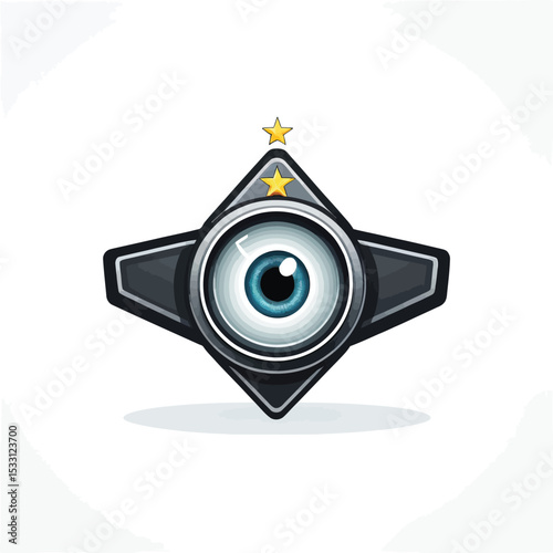 Abstract Surveillance Eye Vector Futuristic Graphic Element For Security And Artificial Intelligence Concepts Technology Illustration Futuristic Symbol And Conceptual Design Projects