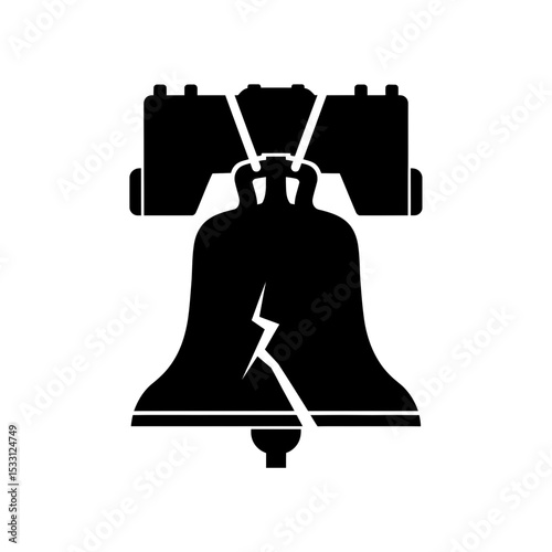Liberty Bell icon symbolizing Independence Day celebration