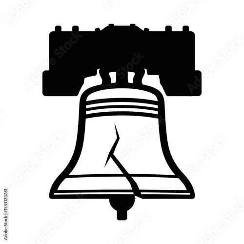 Independence Day bell icon symbolizing freedom and celebration