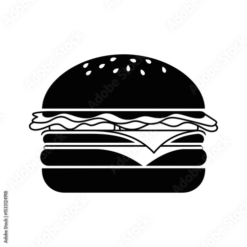 Independence Day burger icon representing festive food