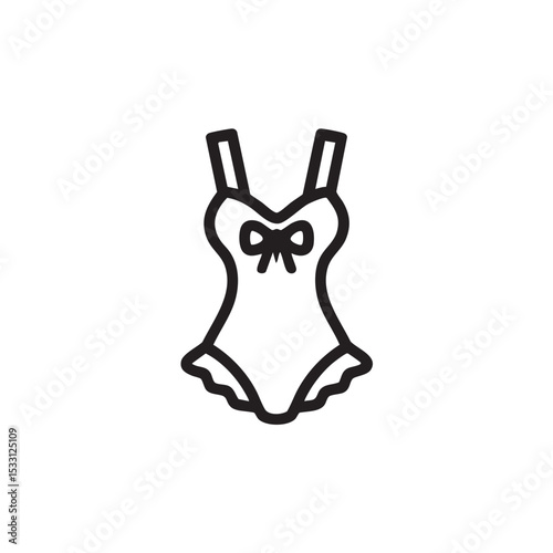 Stylish swimwear design for summer vacation and beach fun vector illustration