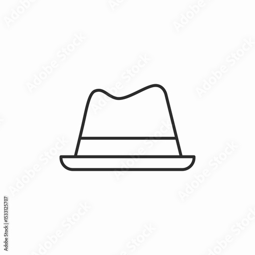 man hat icon sign vector