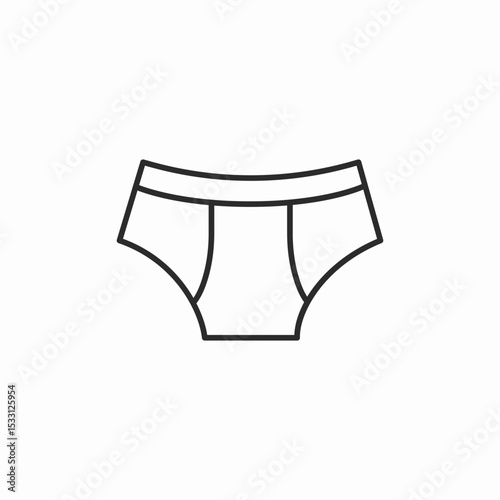 men underwear icon sign vector
