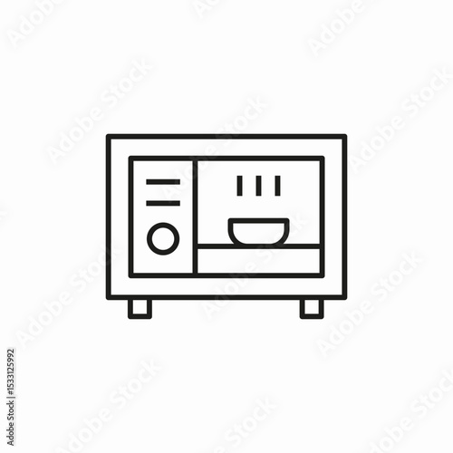 microvawed food icon sign vector
