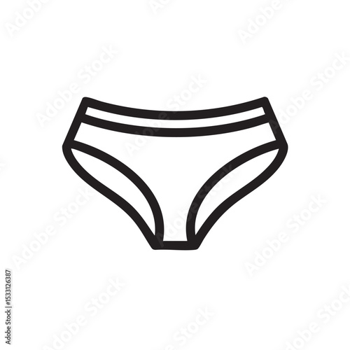 Simple outline design of women underwear perfect for fashion items