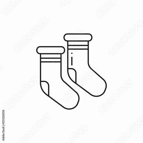 pair of socks icon sign vector