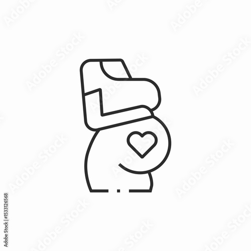 pregnant woman icon sign vector
