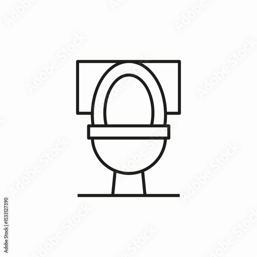 toilet sink icon sign vector