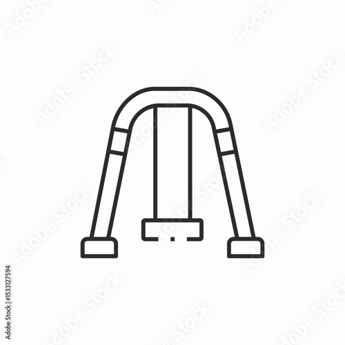 walker support icon sign vector