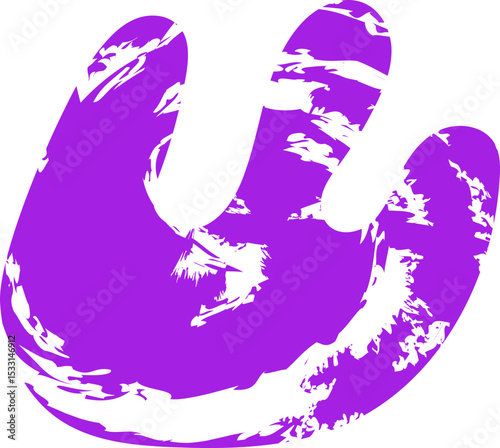 E-shaped form with a textured fill.