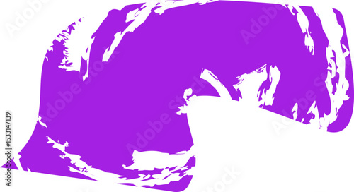 Roughly drawn shape with rounded corners and a smooth, textured fill.