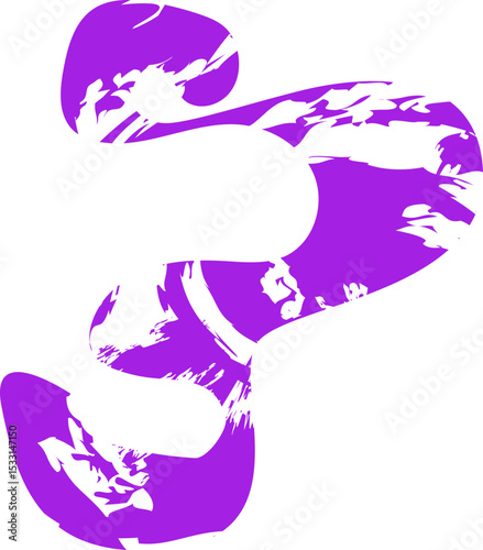 Roughly drawn, freeform shape with a smooth, textured fill.