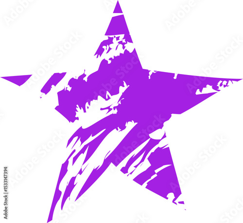 Star shape with a textured fill.