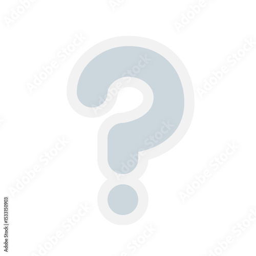 White Question Mark Ornament