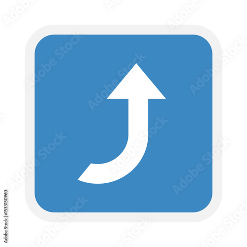 Arrow Pointing Rightwards Then Curving Upwards