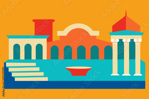 ancient roman baths architectural design