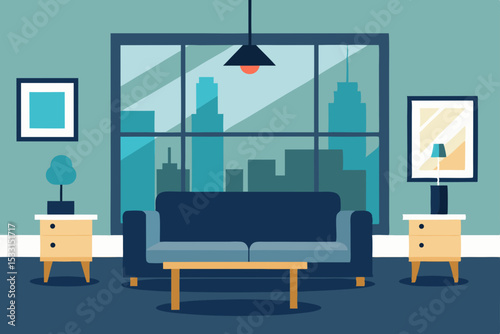 living room with a sofa