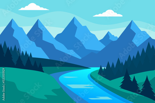 mountain road in the mountains