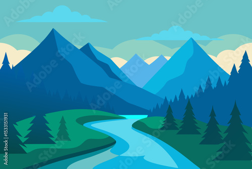 mountain road in the mountains